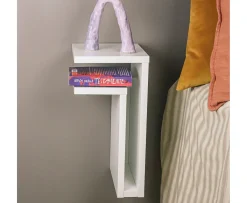Maze F-Shelf Left Sängbord White