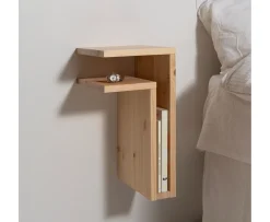 Maze F-Shelf Play Left Sängbord Pine