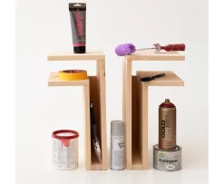 Maze F-Shelf Play Right Sängbord Pine