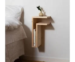 Maze F-Shelf Play Right Sängbord Pine