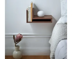 Maze F-Shelf Right Sängbord Walnut