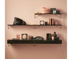 Maze Pythagoras Hyllplan Black 20x60cm
