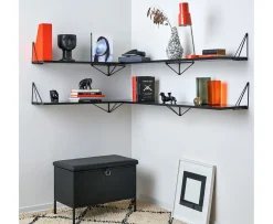 Maze Pythagoras Hyllplan Black 20x60cm