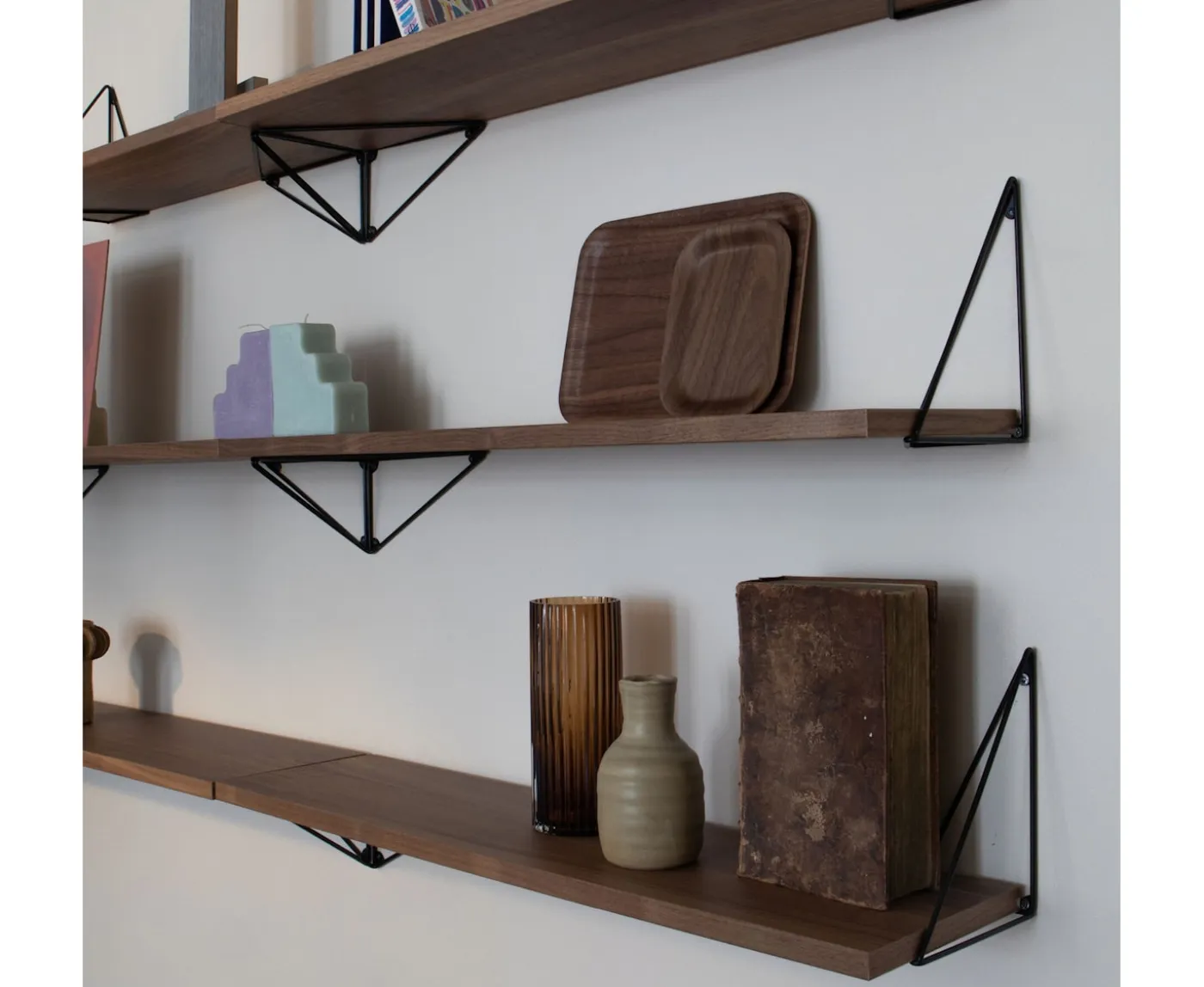 Maze Pythagoras Hyllplan Walnut 20x80cm