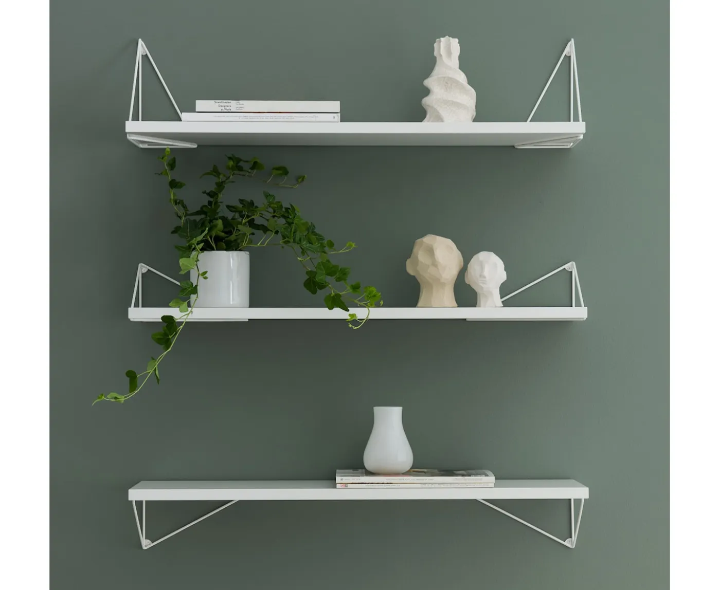 Maze Pythagoras Hyllplan White 20x60cm