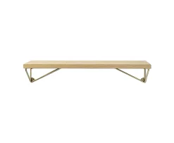 Maze Pythagoras Vägghylla Natural Oak/Brass Matt XSmall
