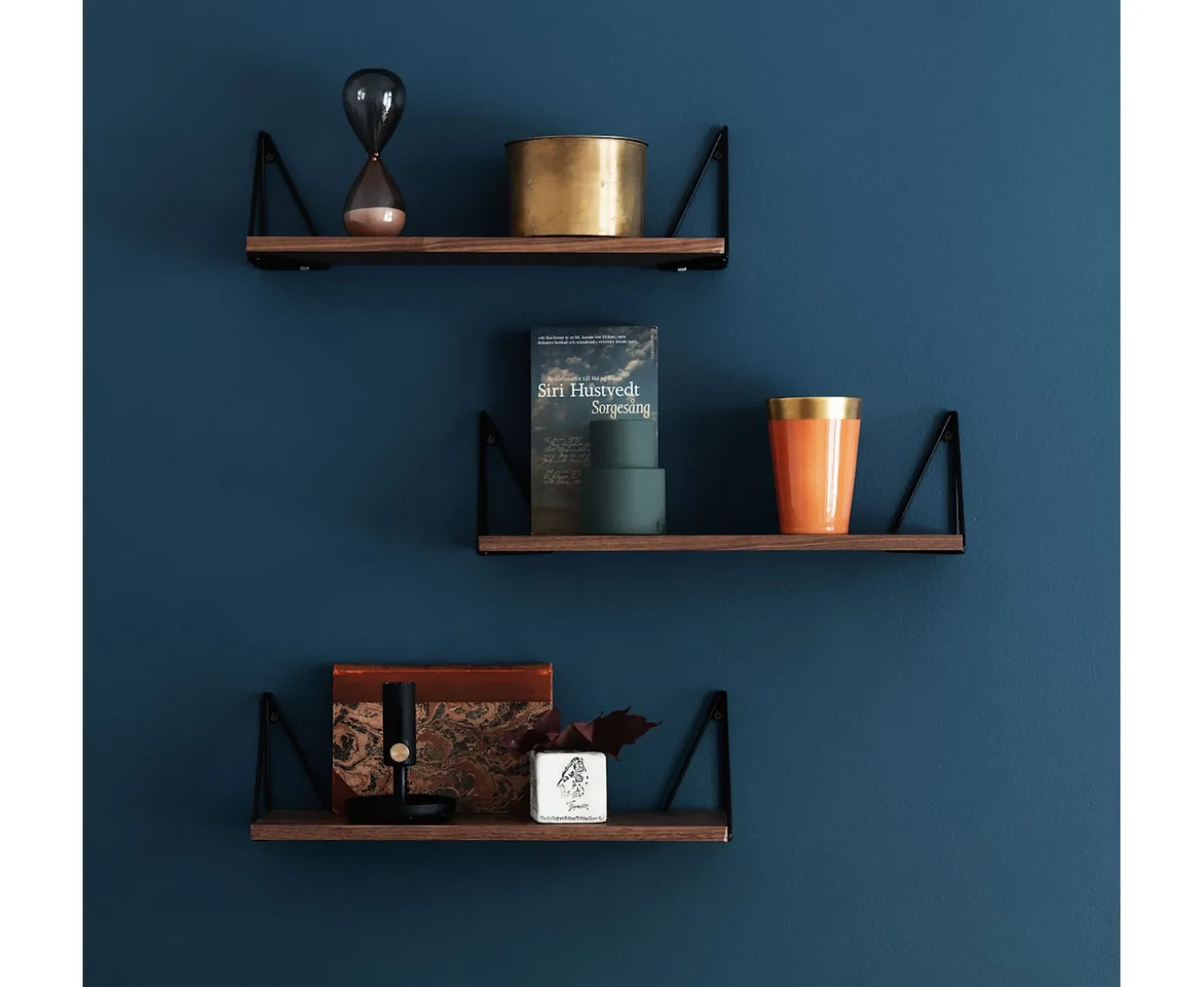 Maze Pythagoras Vägghylla Walnut/Black XSmall