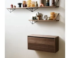 Maze Pythagoras Väggskåp Walnut 27x80