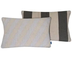 Mette Ditmer Across Kelim Kuddfodral Light Grey 40x60