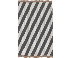 Mette Ditmer Diagonal Duschdraperi Dark Grey