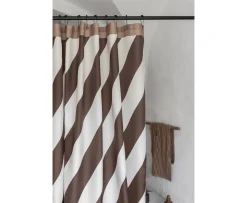 Mette Ditmer Diagonal Duschdraperi Chocolate