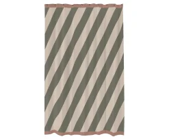 Mette Ditmer Diagonal Duschdraperi Dark Olive 150x200