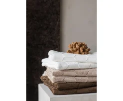 Mette Ditmer Geo Handduk Offwhite 70x133