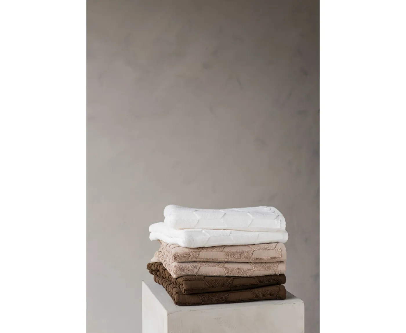 Mette Ditmer Geo Handduk Chocolate 35x55 2-pack