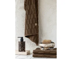 Mette Ditmer Geo Handduk Chocolate 35x55 2-pack