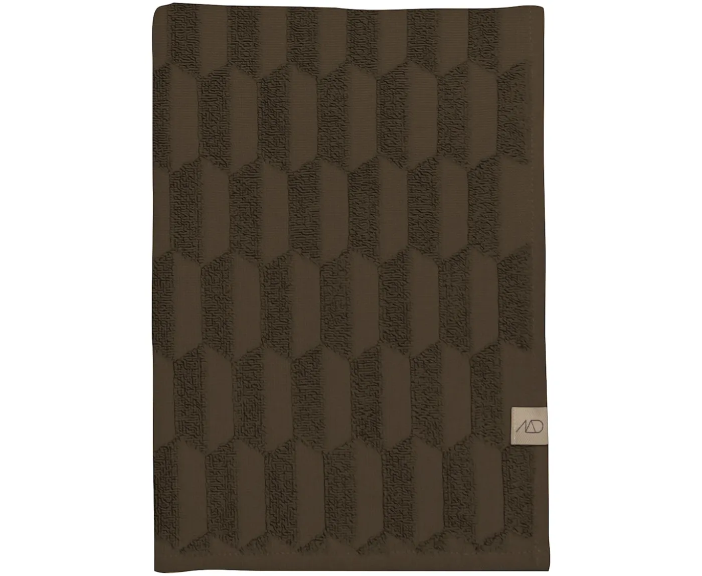 Mette Ditmer Geo Handduk Chocolate 35x55 2-pack