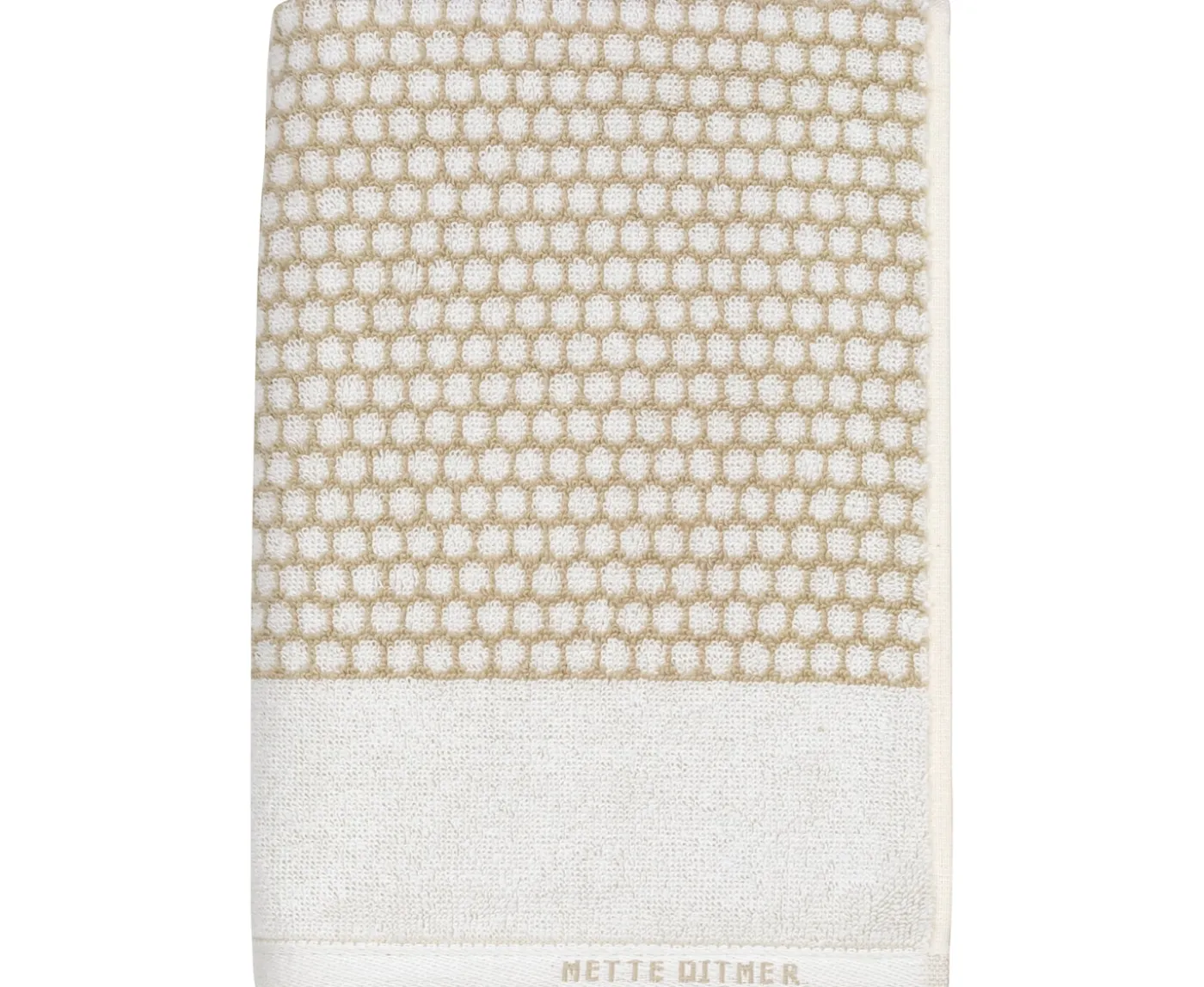 Mette Ditmer Grid Handduk Sand/Offwhite 70x140