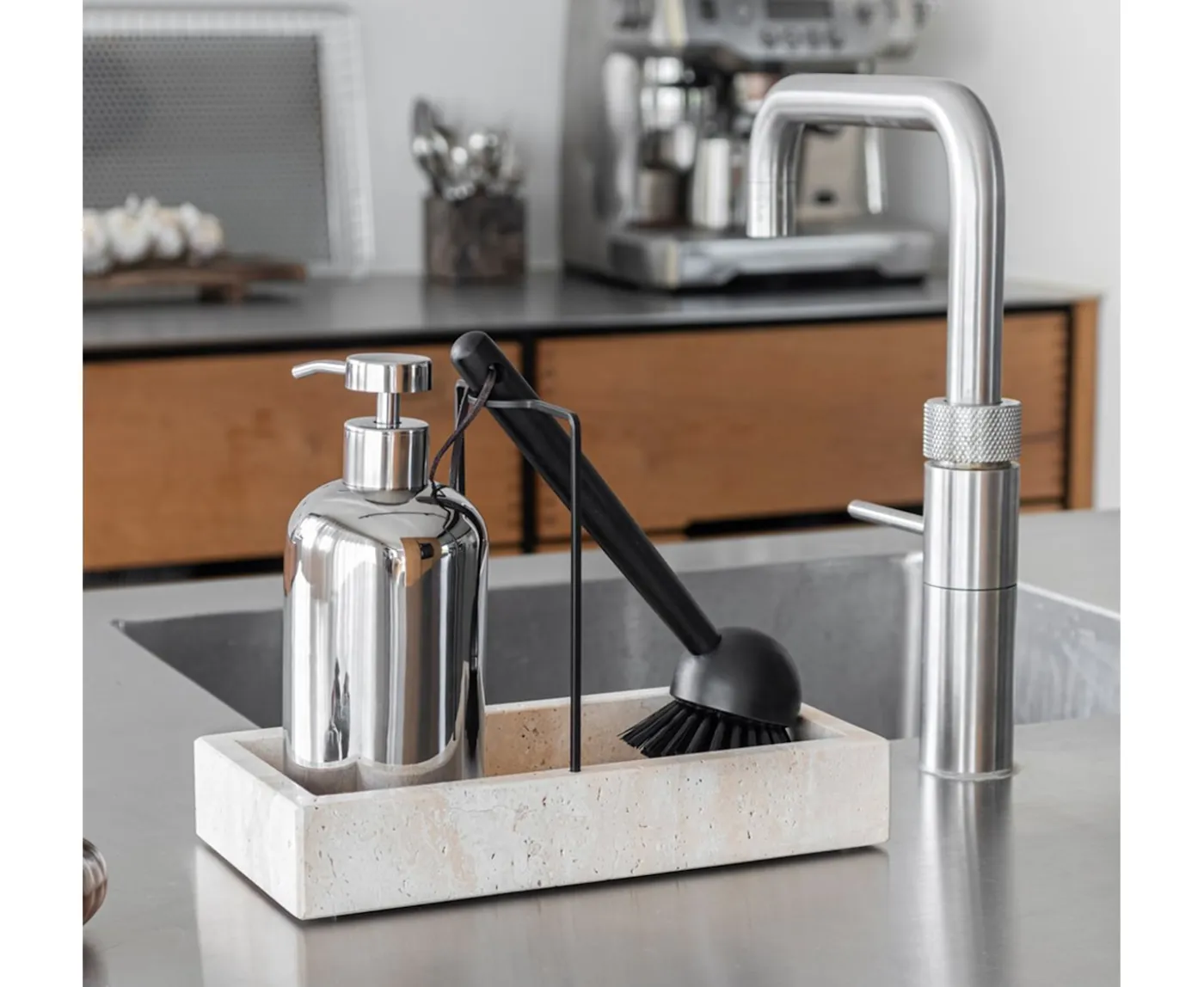 Mette Ditmer Lotus Tvålpump Chrome Tall