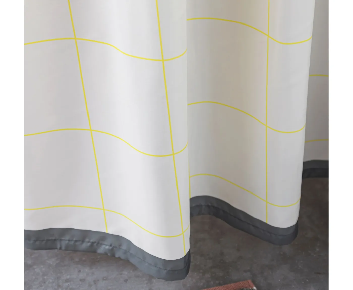 Mette Ditmer Mesh Duschdraperi Yellow 150x200