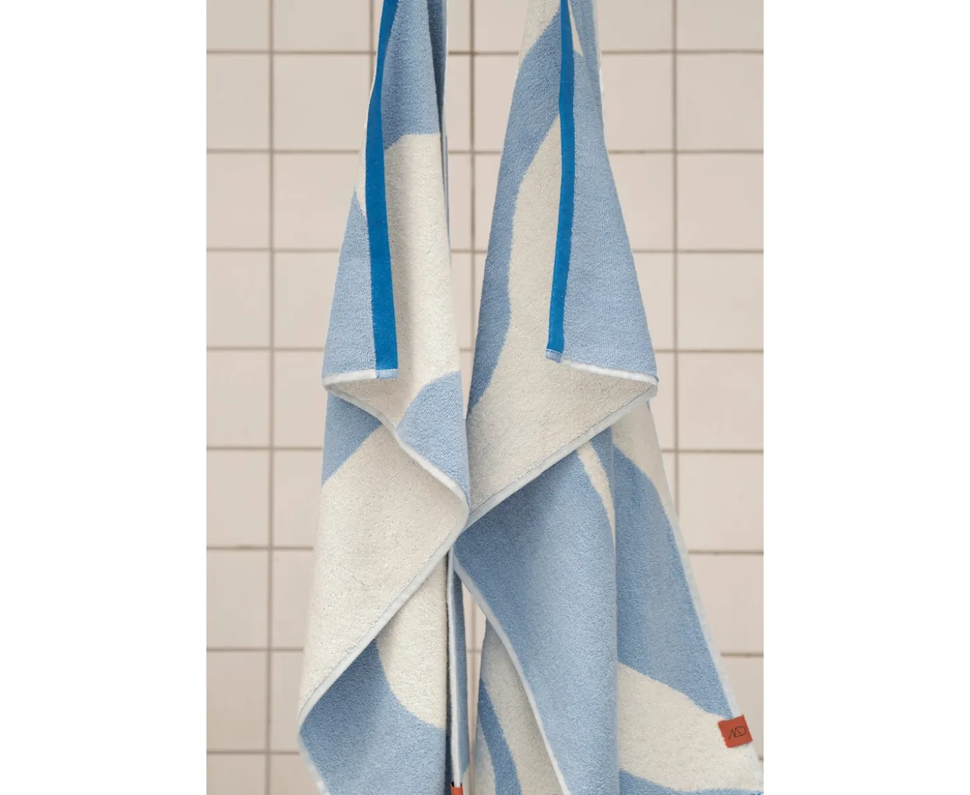 Mette Ditmer Nova Arte Handduk Light Blue/Off-white 50x90 2-pack
