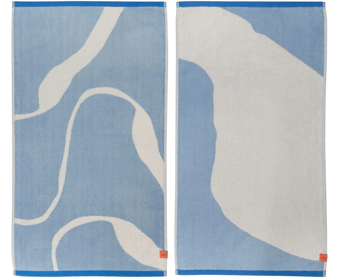 Mette Ditmer Nova Arte Handduk Light Blue/Off-white 50x90 2-pack