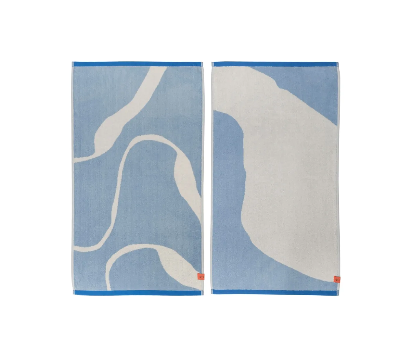 Mette Ditmer Nova Arte Handduk Light Blue/Off-White 40x55 2-pack