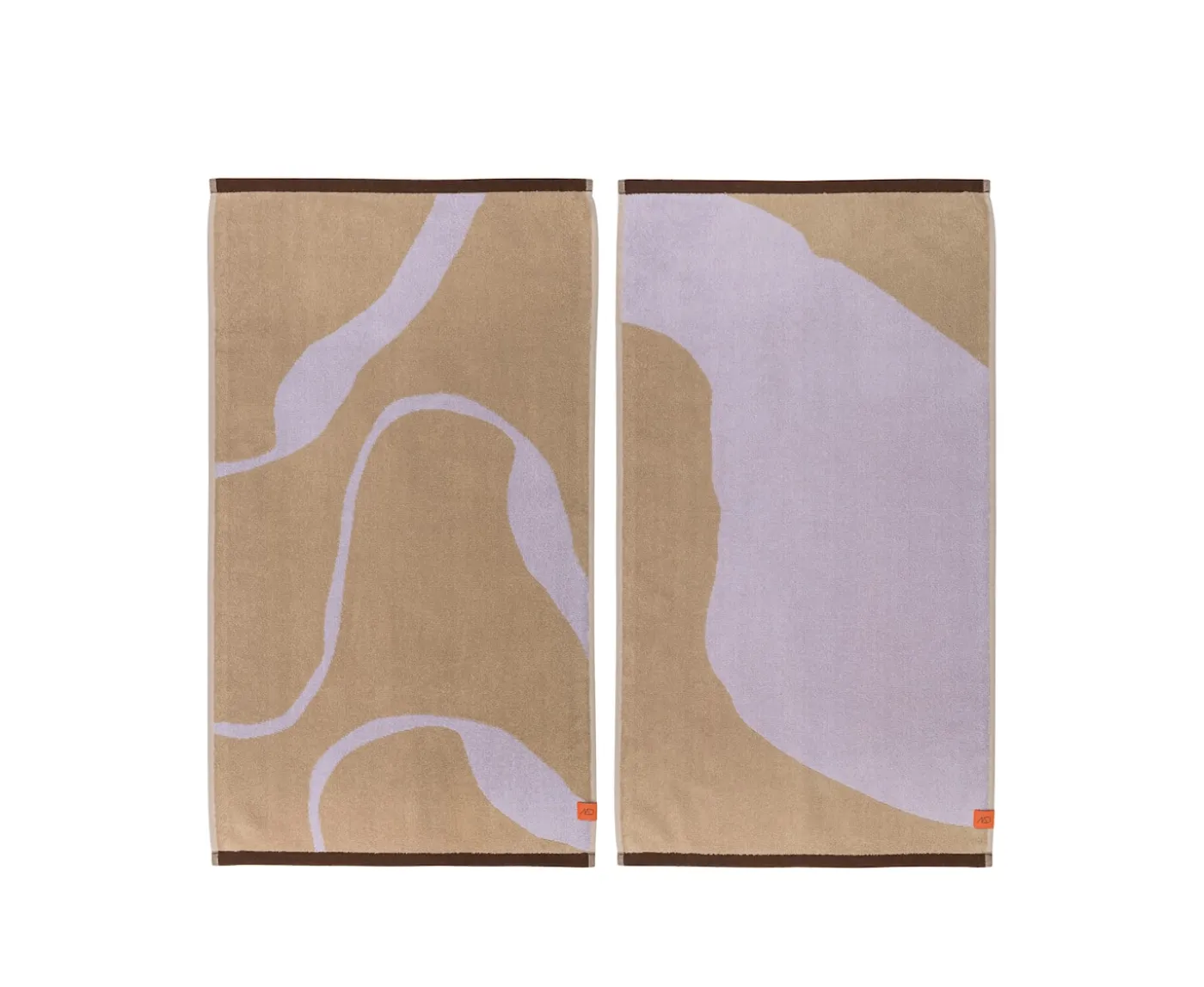 Mette Ditmer Nova Arte Handduk Sand/Lilac 40x55 2-pack