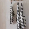 Mette Ditmer Retro Handduk Dark grey 40x55 2-pack