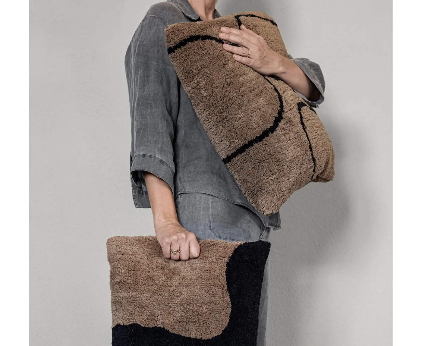 Mette Ditmer Shadow Kuddfodral Brown 50x50