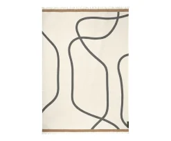 Mette Ditmer Shadow Pläd Off-white/Grey 130x175