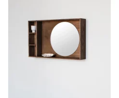 Mette Ditmer Show-me Spegel med Hylla Dark oiled Small