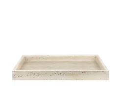 Mette Ditmer Travertine Bricka Dekoration Linen 40cm
