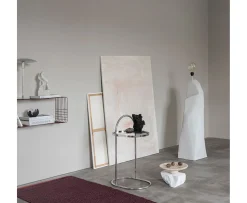 Mette Ditmer Travertine Pedestal Linen Ø32