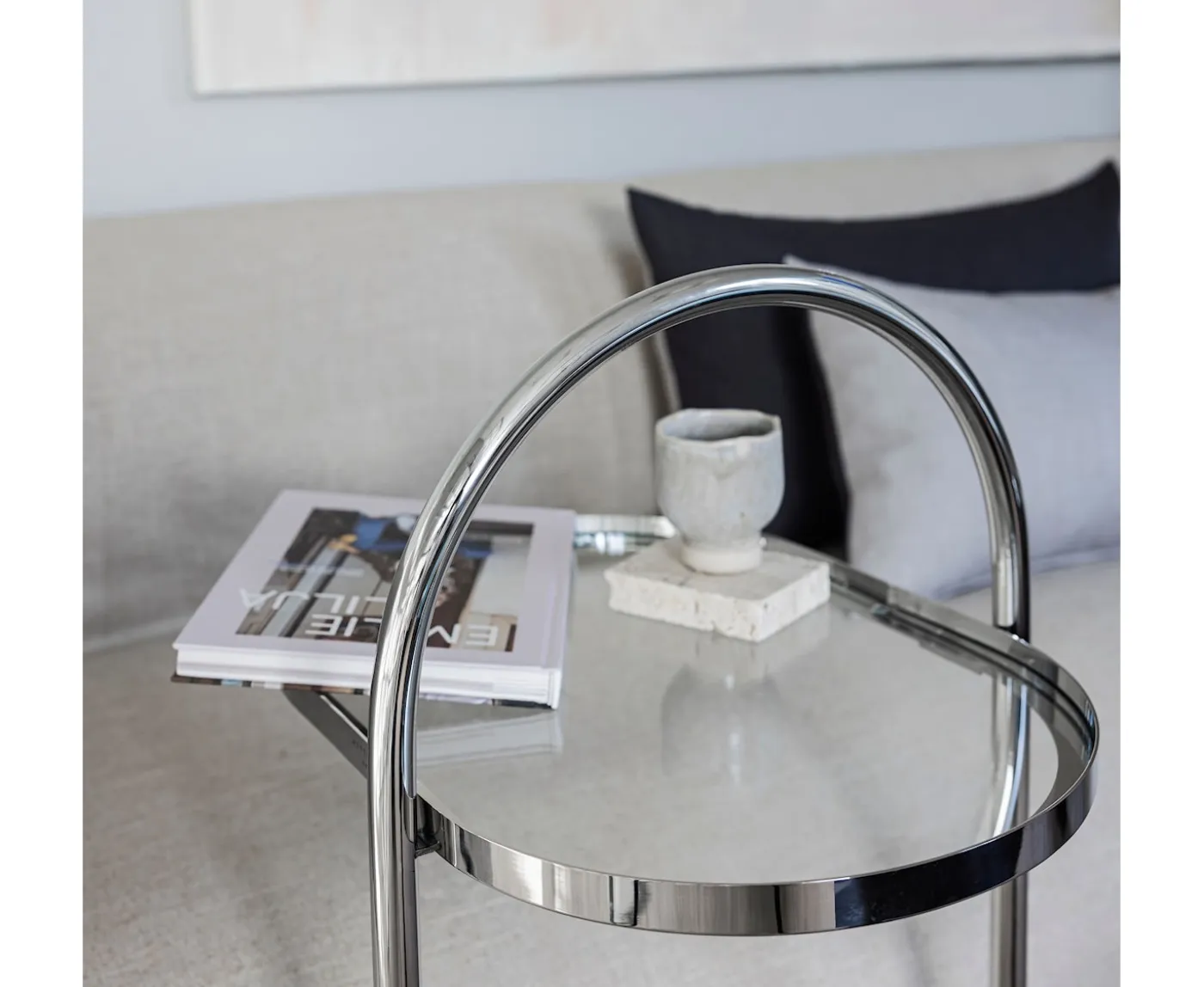 Mette Ditmer Moves Sidobord Chrome 51x76