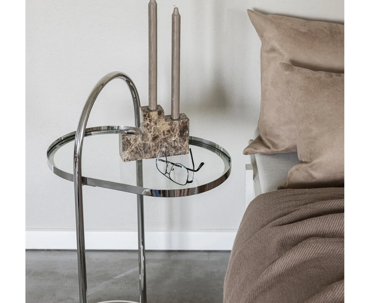 Mette Ditmer Moves Sidobord Chrome 51x76