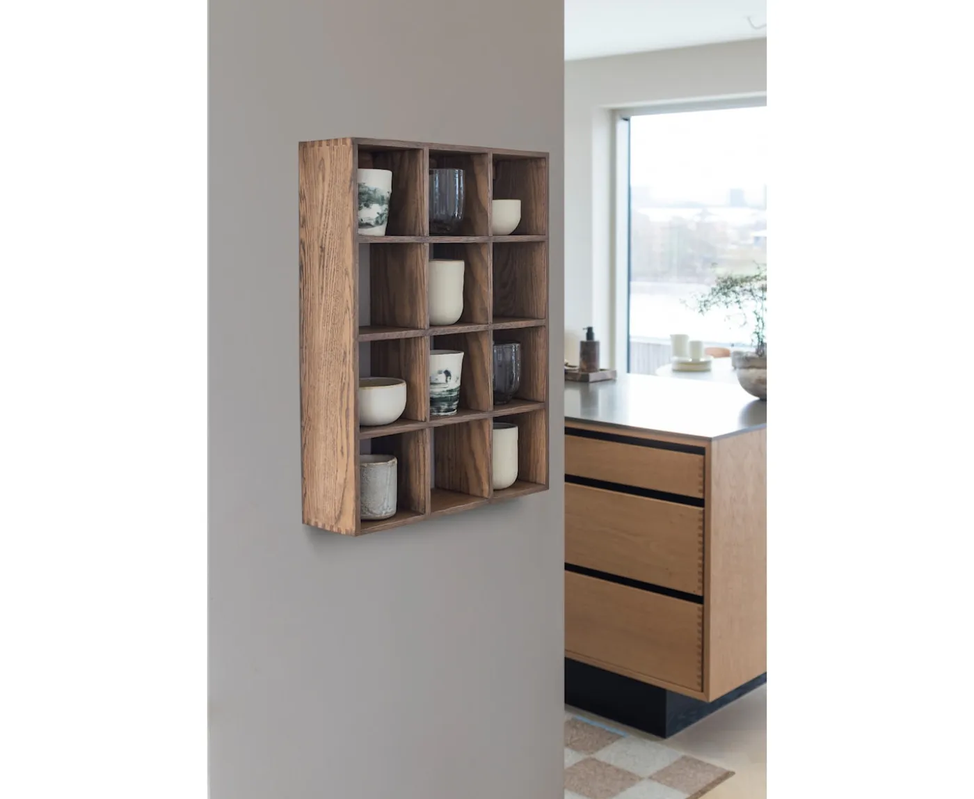 Mette Ditmer Showcase Set Box Hylla Ek Dark Oiled 53cm
