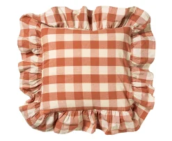 Midnatt Bertel Frill Kuddfodral Terracotta 50x50