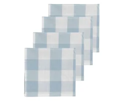 Midnatt Bluey Servettset Blå/Vit 40x40 4-pack