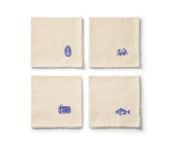 Midnatt La Mer Servett 4-pack