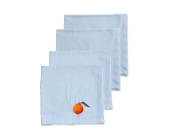 Midnatt Oranges Servett 4-pack