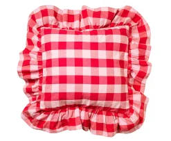 Midnatt Paola Frill Örngott Red/Pink 50x50