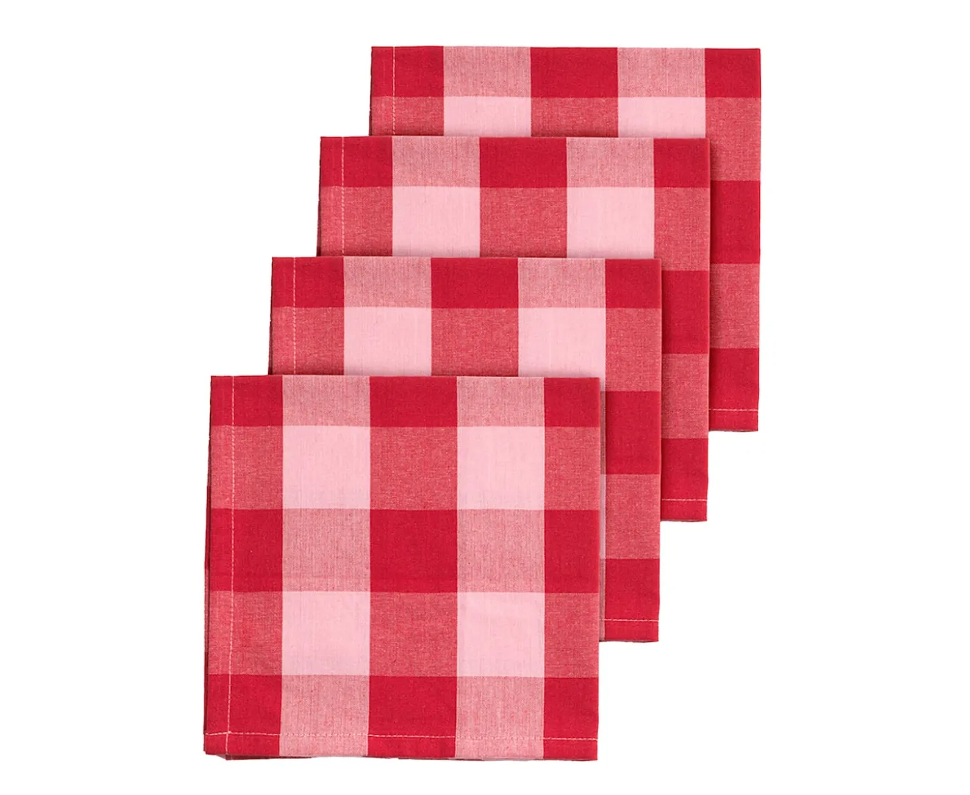 Midnatt Paola Servett Pink/Red 4-pack