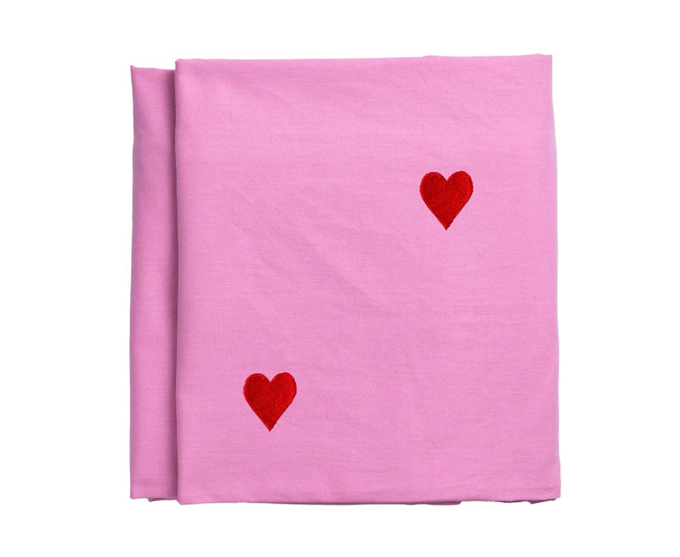 Midnatt Pink Hearts Duk 145x330