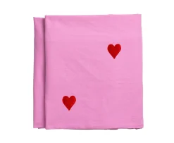 Midnatt Pink Hearts Duk 145x180