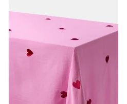 Midnatt Pink Hearts Duk 145x180