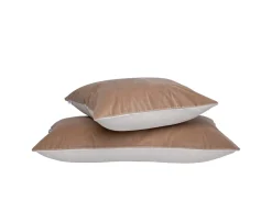 Mille Notti Verona Kuddfodral Sammet Beige 40x80