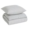 Movesgood Bamboo 2-del Påslakanset Grey Stripe