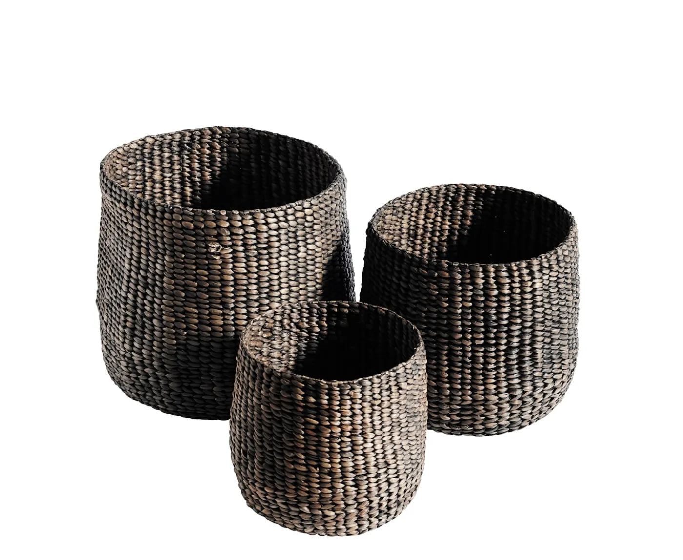 Muubs Basket Round Korg Black 3-pack