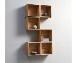 Muubs Blocks Vägghylla Natural Oil Oak 44x30