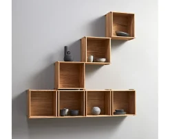 Muubs Blocks Vägghylla Natural Oil Oak 44x30